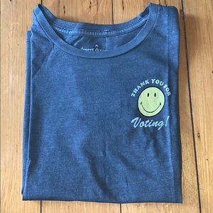 Thank You For Voting Smiley Face T-Shirt PacSun